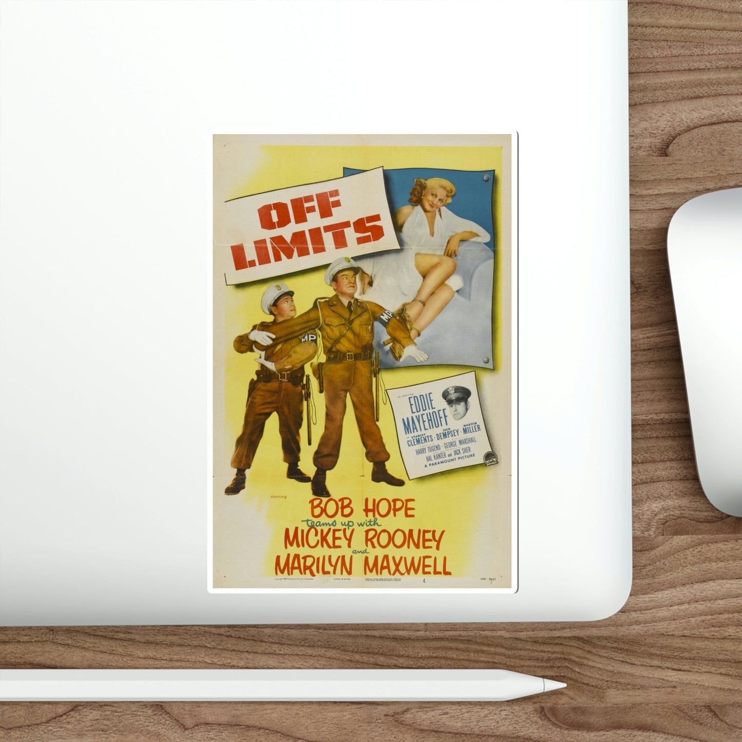 Off Limits 1952 Movie Poster STICKER Vinyl Die-Cut Decal-The Sticker Space