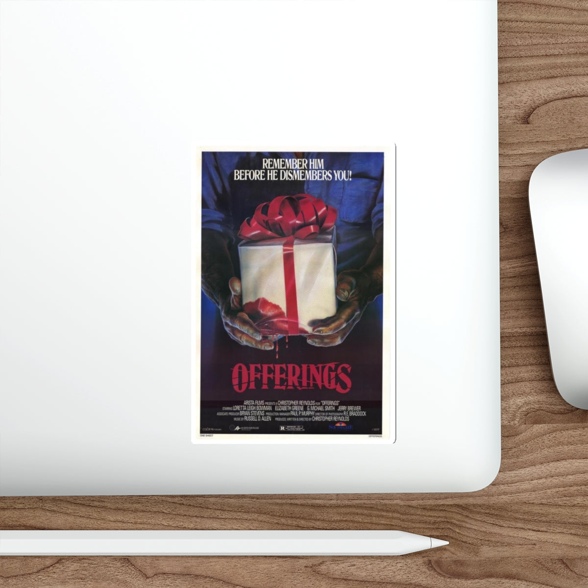 OFFERINGS 1989 Movie Poster STICKER Vinyl Die-Cut Decal-The Sticker Space