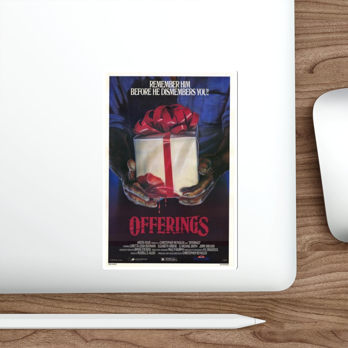 OFFERINGS 1989 Movie Poster STICKER Vinyl Die-Cut Decal-The Sticker Space