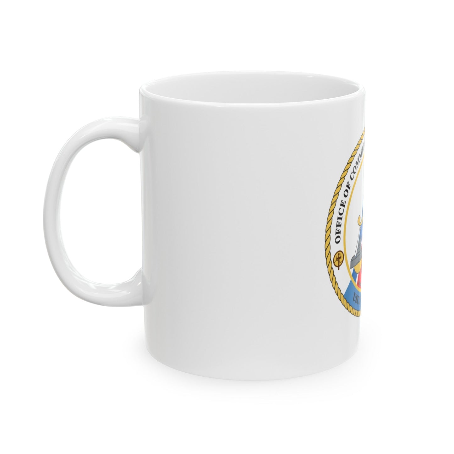 Office of Comm Vessel Cmplnce (U.S. Coast Guard) White Coffee Mug-The Sticker Space