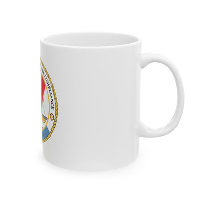 Office of Comm Vessel Cmplnce (U.S. Coast Guard) White Coffee Mug-The Sticker Space