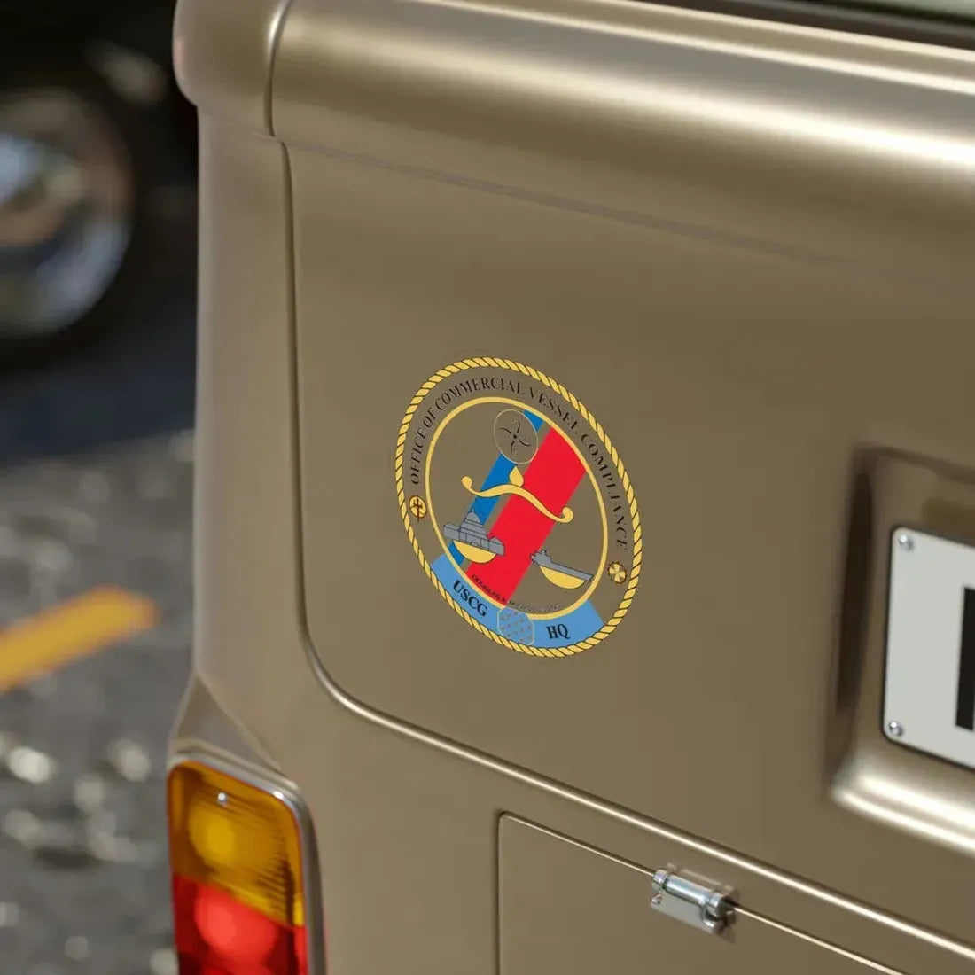 Office of Comm Vessel Cmplnce (U.S. Coast Guard) Transparent STICKER Die-Cut Vinyl Decal - The Sticker Space