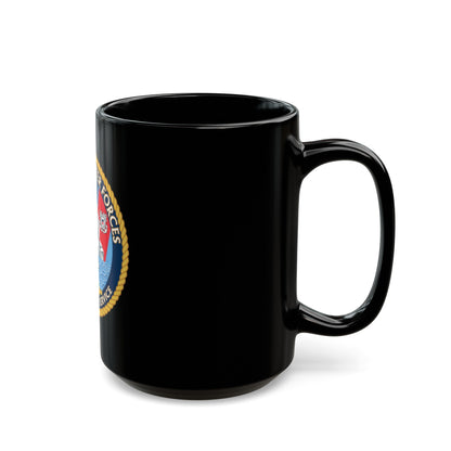 Office of Cutter Forces (U.S. Coast Guard) Black Coffee Mug-The Sticker Space