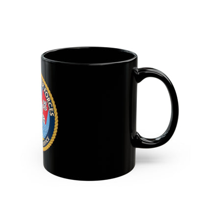 Office of Cutter Forces (U.S. Coast Guard) Black Coffee Mug-The Sticker Space