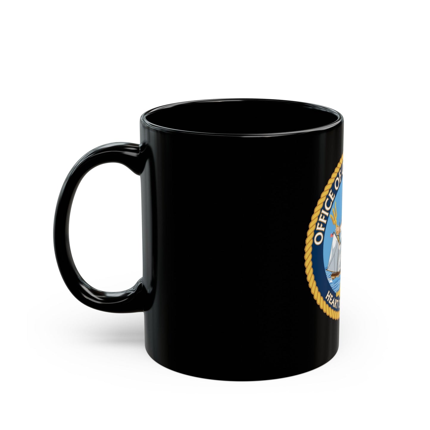 Office of Cutter Forces (U.S. Coast Guard) Black Coffee Mug-The Sticker Space