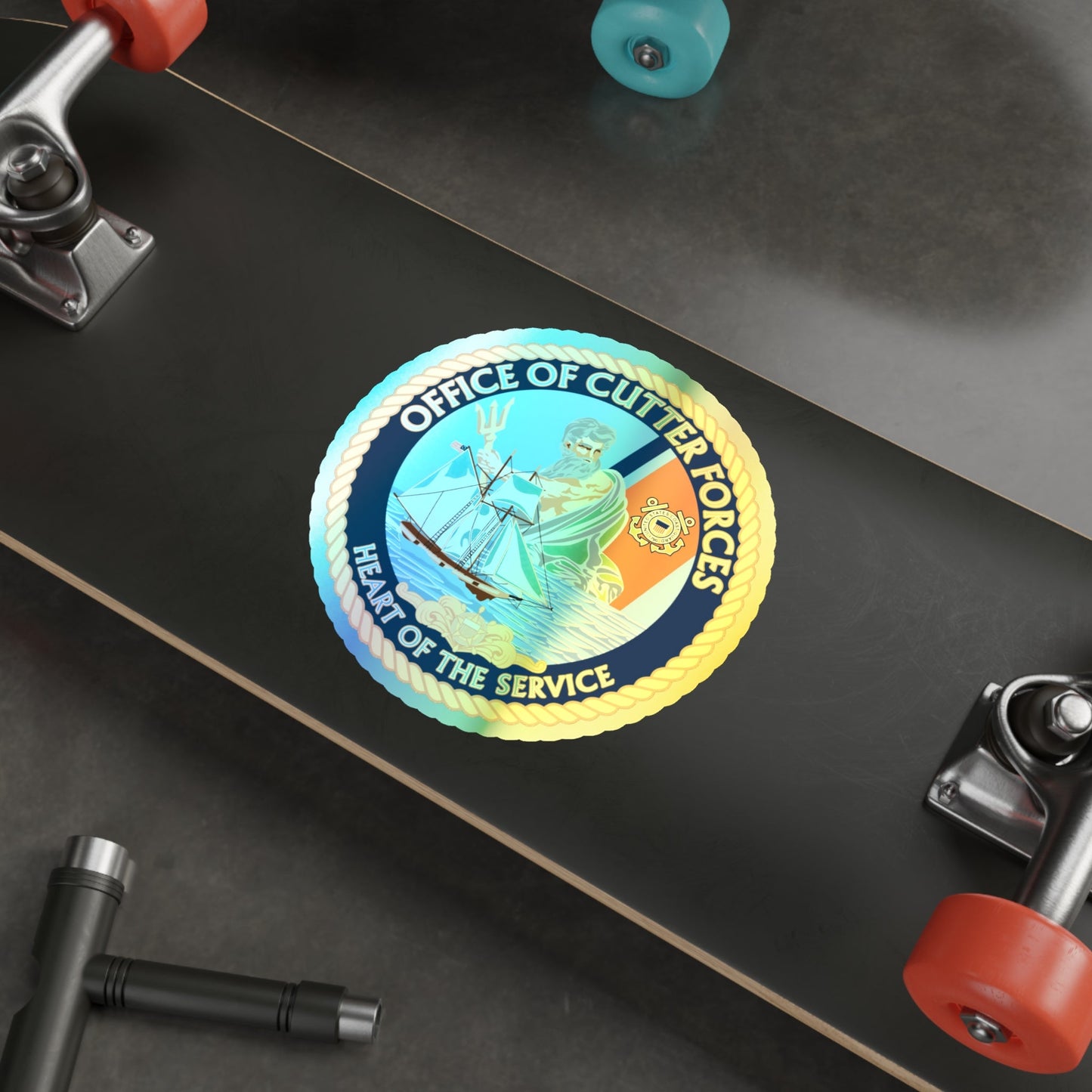 Office of Cutter Forces (U.S. Coast Guard) Holographic STICKER Die-Cut Vinyl Decal-The Sticker Space