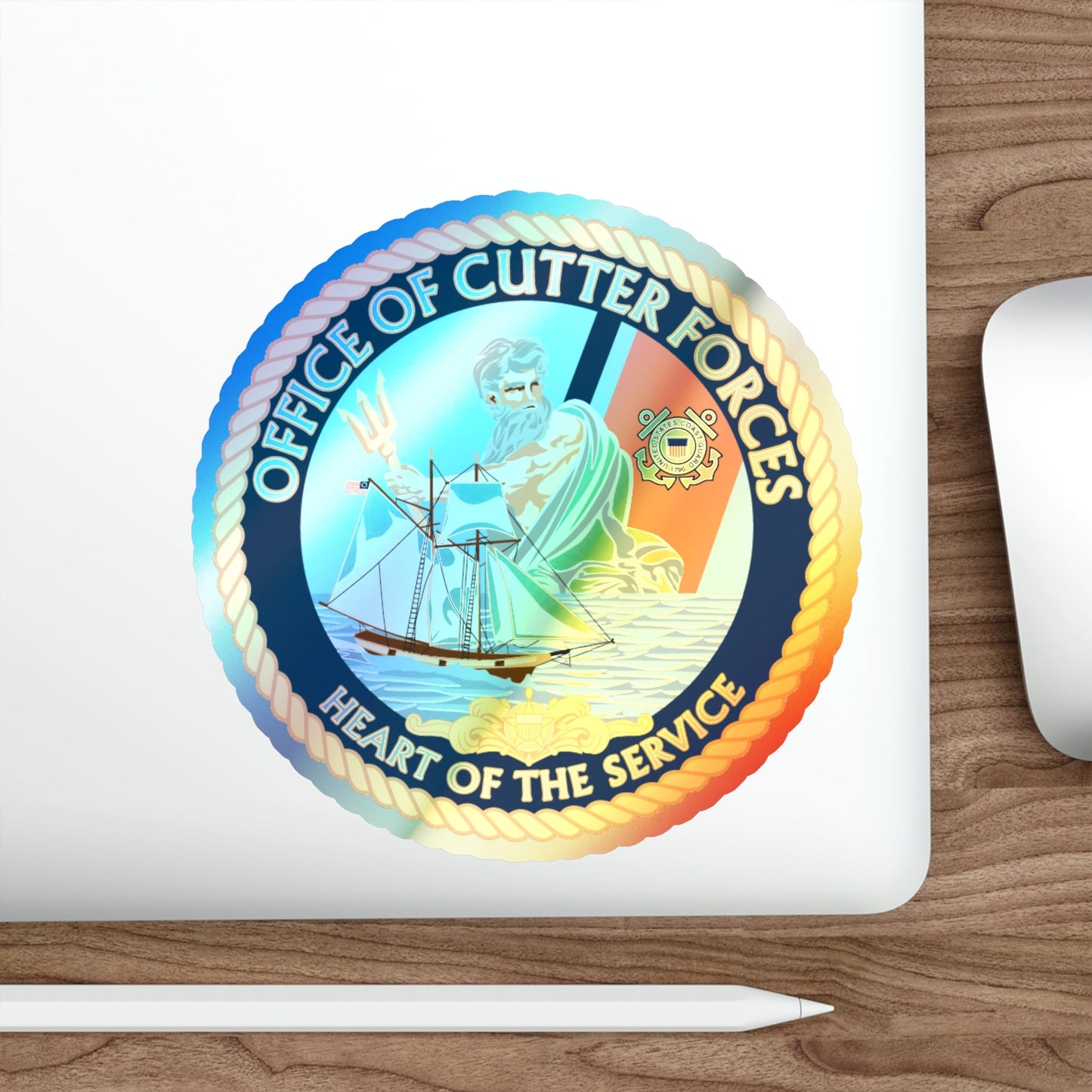 Office of Cutter Forces (U.S. Coast Guard) Holographic STICKER Die-Cut Vinyl Decal-The Sticker Space