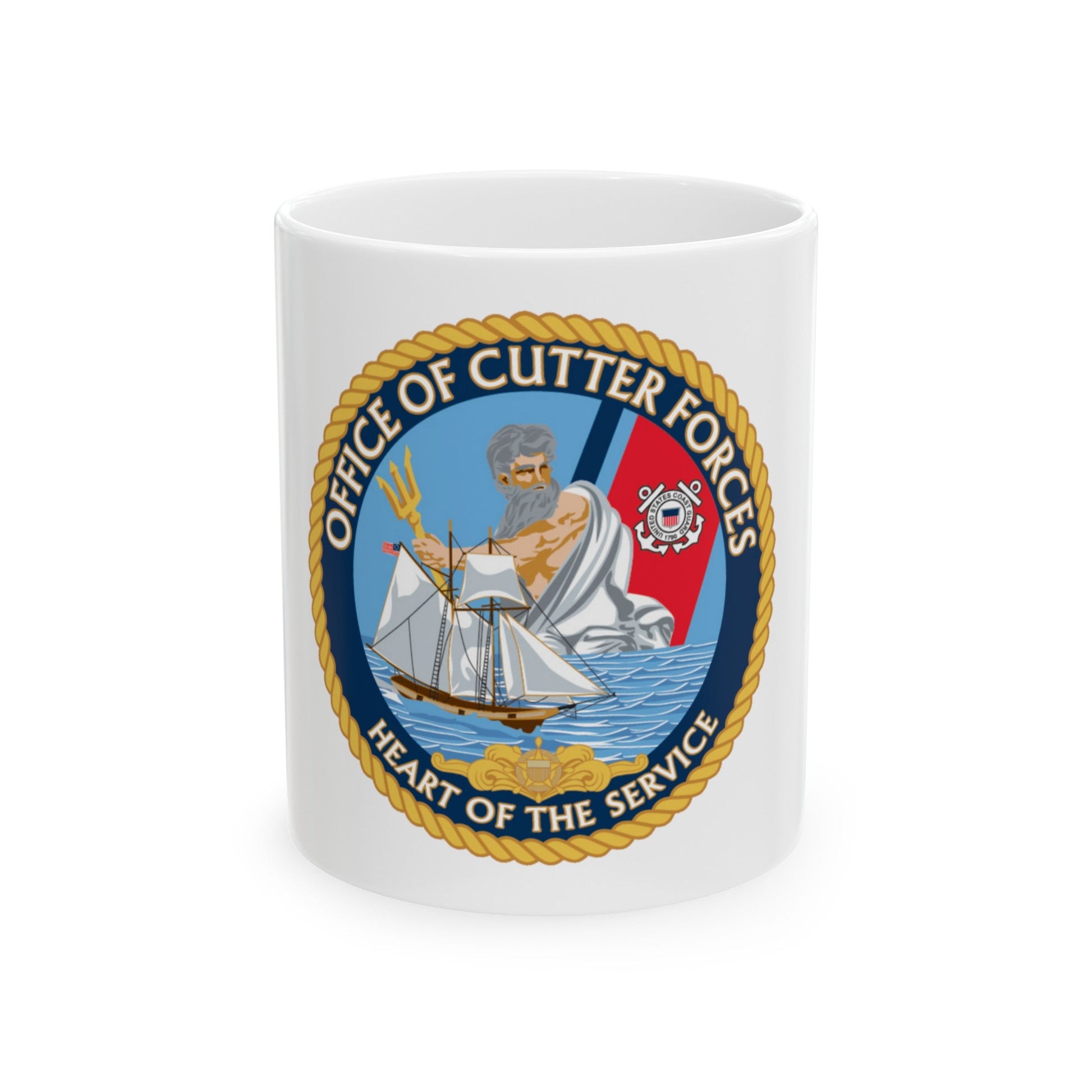 Office of Cutter Forces (U.S. Coast Guard) White Coffee Mug-11oz-The Sticker Space