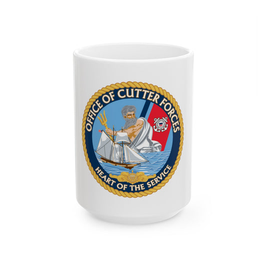 Office of Cutter Forces (U.S. Coast Guard) White Coffee Mug-15oz-The Sticker Space