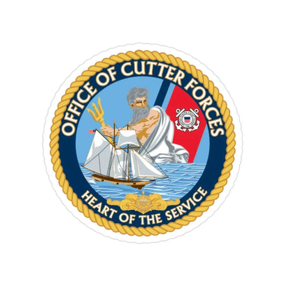 Office of Cutter Forces (U.S. Coast Guard) Transparent STICKER Die-Cut Vinyl Decal - The Sticker Space