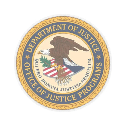 Office of Justice Programs - STICKER Vinyl Kiss-Cut Decal 4 Inch Transparent - The Sticker Space