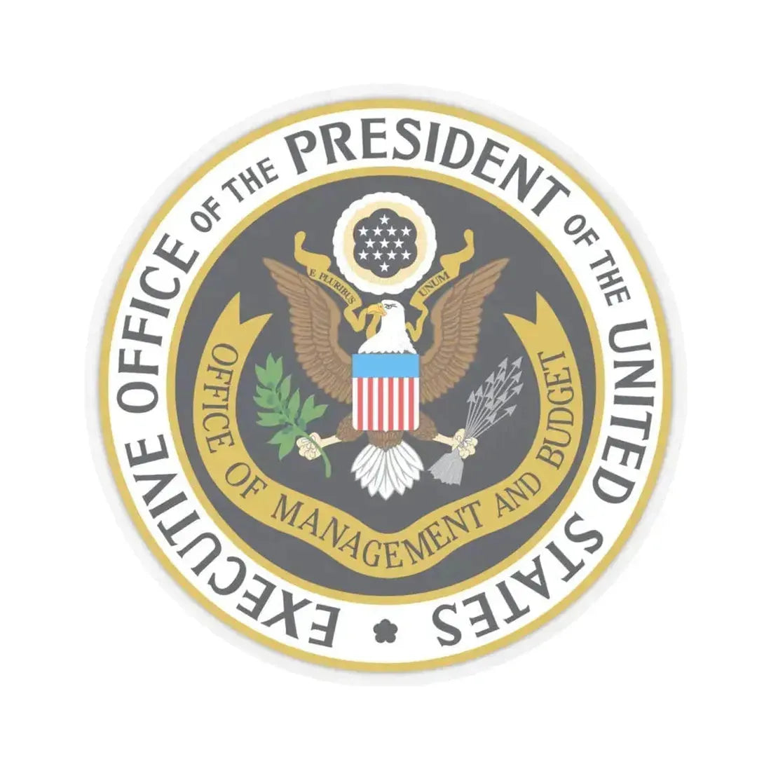 Office of Management and Budget - STICKER Vinyl Kiss-Cut Decal 4 Inch Transparent - The Sticker Space