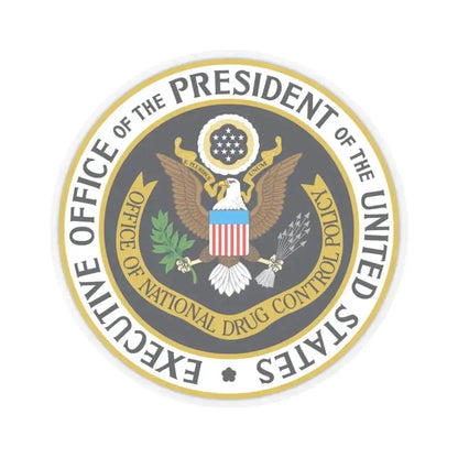 Office of National Drug Control Policy - STICKER Vinyl Kiss-Cut Decal 3 Inch Transparent - The Sticker Space