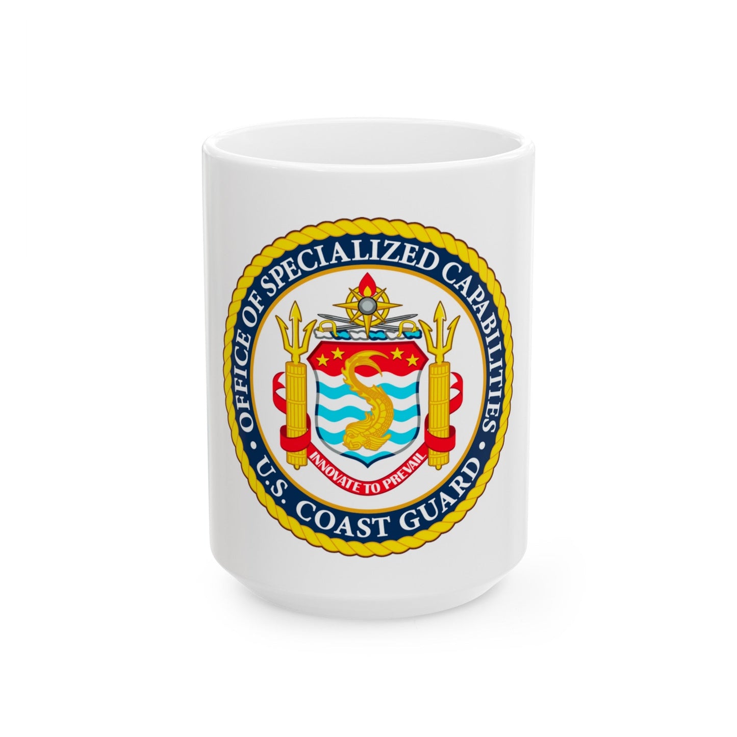 Office of Specialized Capabilities USCG (U.S. Coast Guard) White Coffee Mug-15oz-The Sticker Space