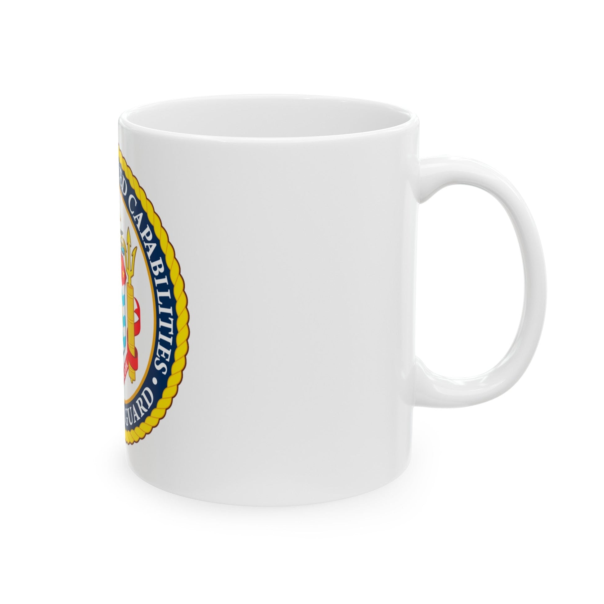 Office of Specialized Capabilities USCG (U.S. Coast Guard) White Coffee Mug-The Sticker Space