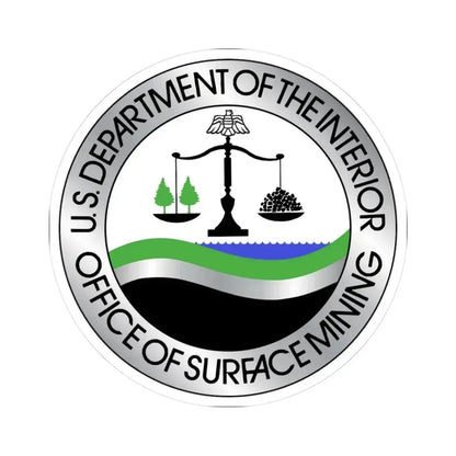 Office of Surface Mining - STICKER Vinyl Kiss-Cut Decal 3 Inch White - The Sticker Space