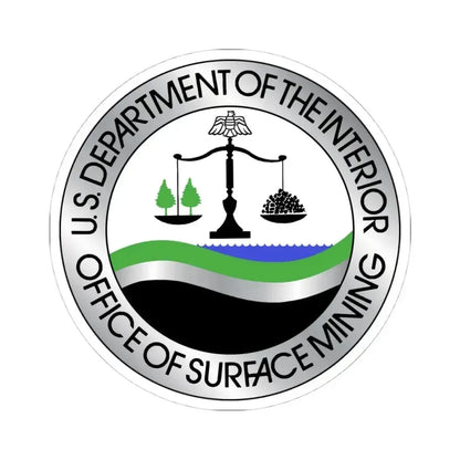 Office of Surface Mining - STICKER Vinyl Kiss-Cut Decal 4 Inch White - The Sticker Space