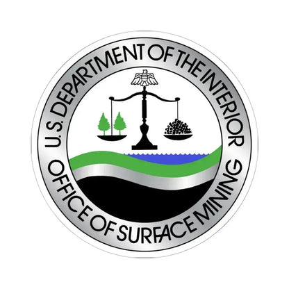Office of Surface Mining - STICKER Vinyl Kiss-Cut Decal 6 Inch White - The Sticker Space