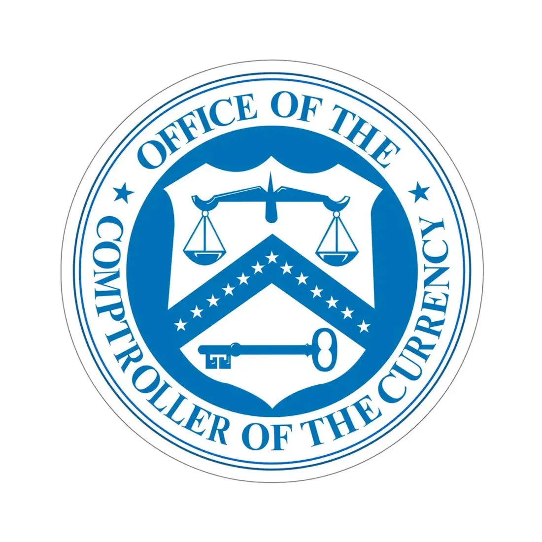 Office of the Comptroller of the Currency STICKER Vinyl Die-Cut Decal - The Sticker Space