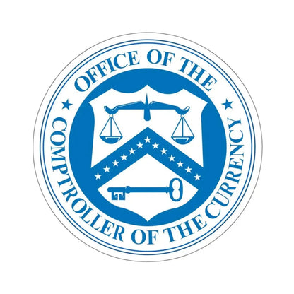 Office of the Comptroller of the Currency - STICKER Vinyl Kiss-Cut Decal 4 Inch White - The Sticker Space