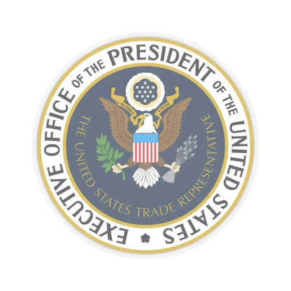 Office of the United States Trade Representative - STICKER Vinyl Kiss-Cut Decal 2 Inch Transparent - The Sticker Space