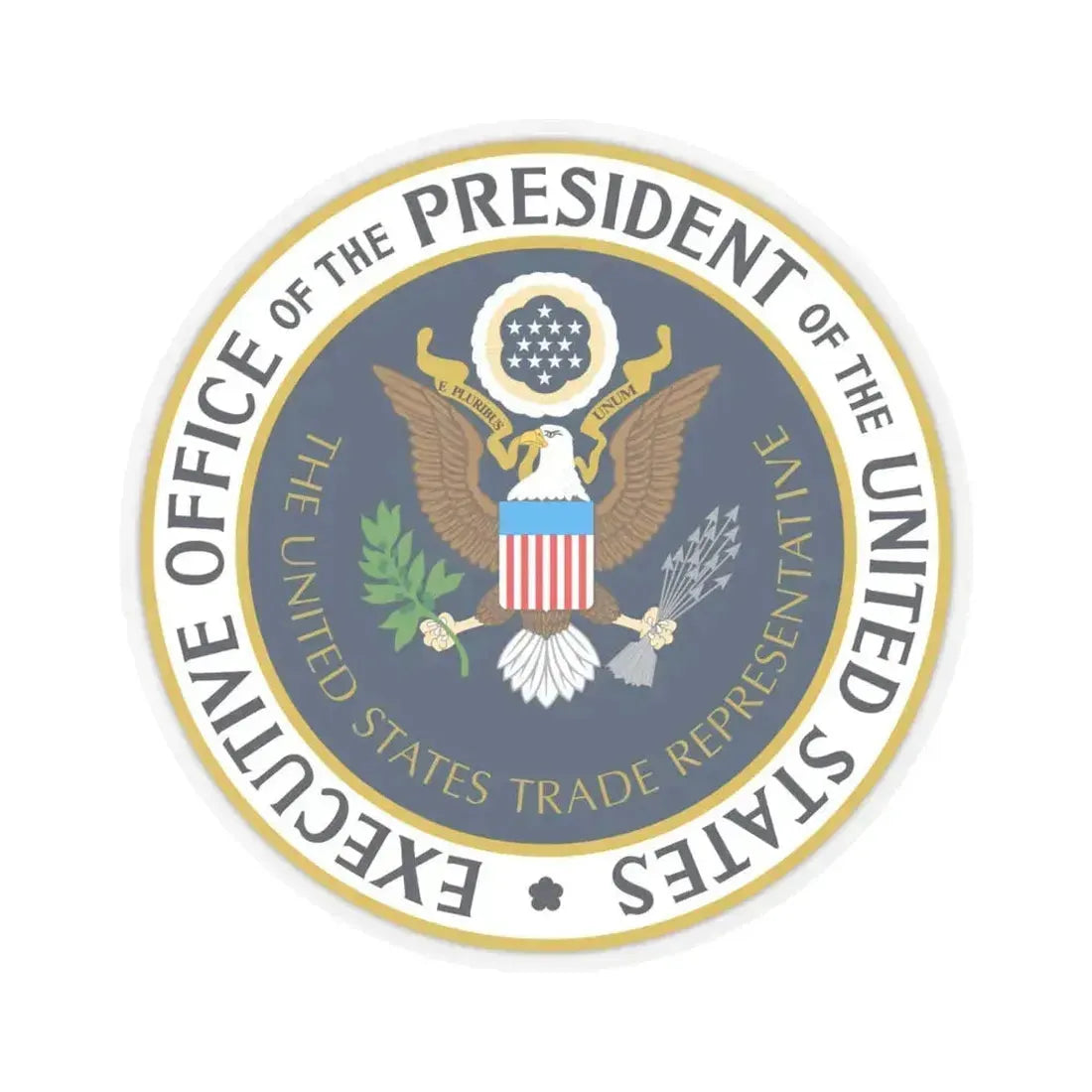 Office of the United States Trade Representative - STICKER Vinyl Kiss-Cut Decal 6 Inch Transparent - The Sticker Space