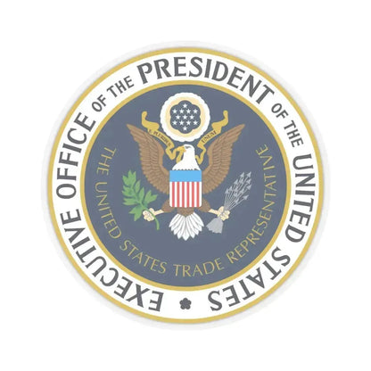 Office of the United States Trade Representative - STICKER Vinyl Kiss-Cut Decal 6 Inch Transparent - The Sticker Space
