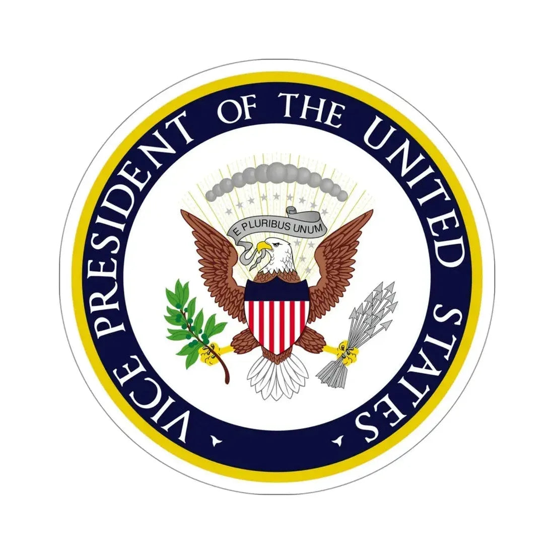 Office of the Vice President of the United States STICKER Vinyl Die-Cut Decal 4 Inch - The Sticker Space