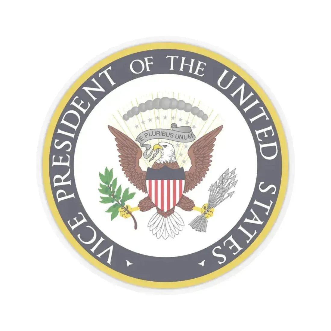 Office of the Vice President of the United States - STICKER Vinyl Kiss-Cut Decal 3 Inch Transparent - The Sticker Space