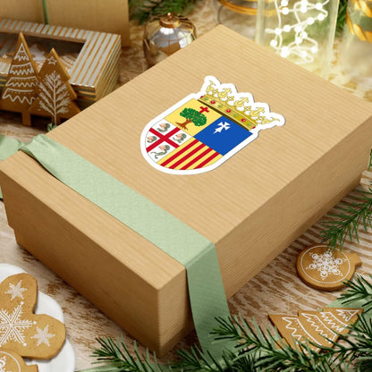 Official Coat of Arms of Aragon (Spain) (Coat of Arms) STICKER Vinyl Kiss-Cut Decal - The Sticker Space
