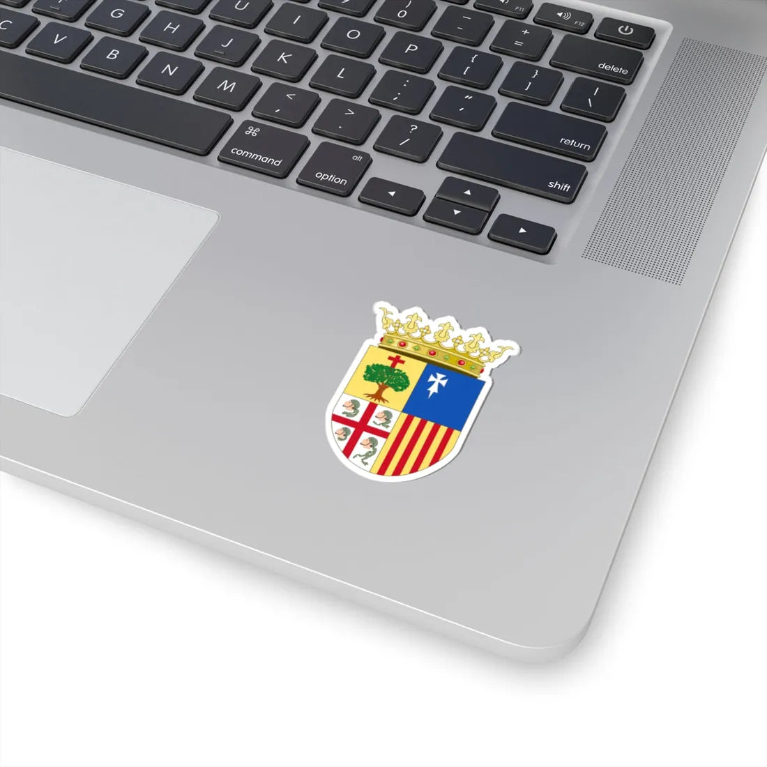 Official Coat of Arms of Aragon (Spain) (Coat of Arms) STICKER Vinyl Kiss-Cut Decal - The Sticker Space