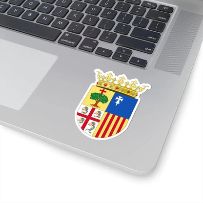 Official Coat of Arms of Aragon (Spain) (Coat of Arms) STICKER Vinyl Kiss-Cut Decal - The Sticker Space