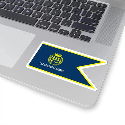 Official flag of Havana Cuba (Cuba) STICKER Vinyl Kiss-Cut Decal - The Sticker Space