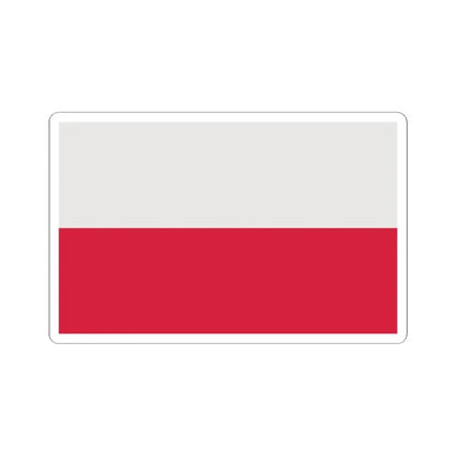Official flag of Poland (Poland) STICKER Vinyl Kiss-Cut Decal 6 Inch White - The Sticker Space