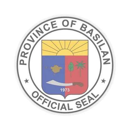 Official Seal of Basilan (Philippines) STICKER Vinyl Kiss-Cut Decal 2 Inch Transparent - The Sticker Space