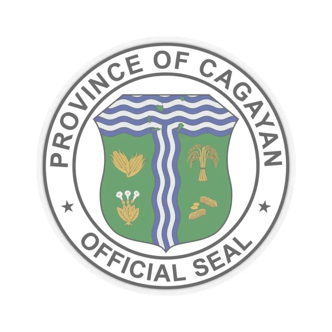 Official Seal of Cagayan (Philippines) STICKER Vinyl Kiss-Cut Decal 3 Inch Transparent - The Sticker Space