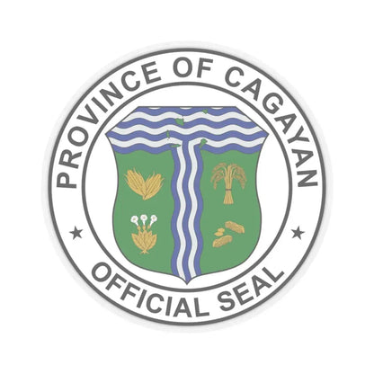 Official Seal of Cagayan (Philippines) STICKER Vinyl Kiss-Cut Decal 3 Inch Transparent - The Sticker Space