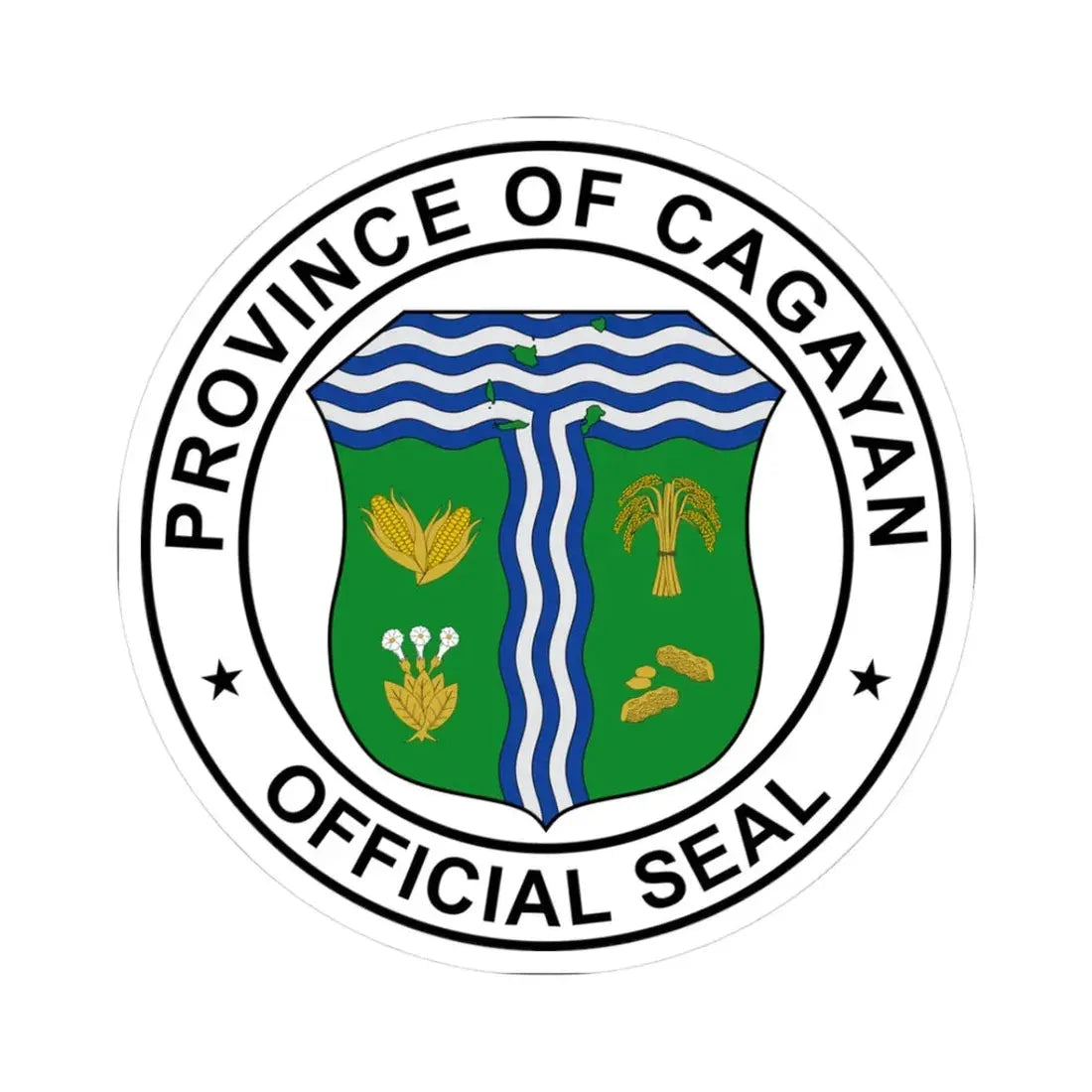 Official Seal of Cagayan (Philippines) STICKER Vinyl Kiss-Cut Decal 3 Inch White - The Sticker Space