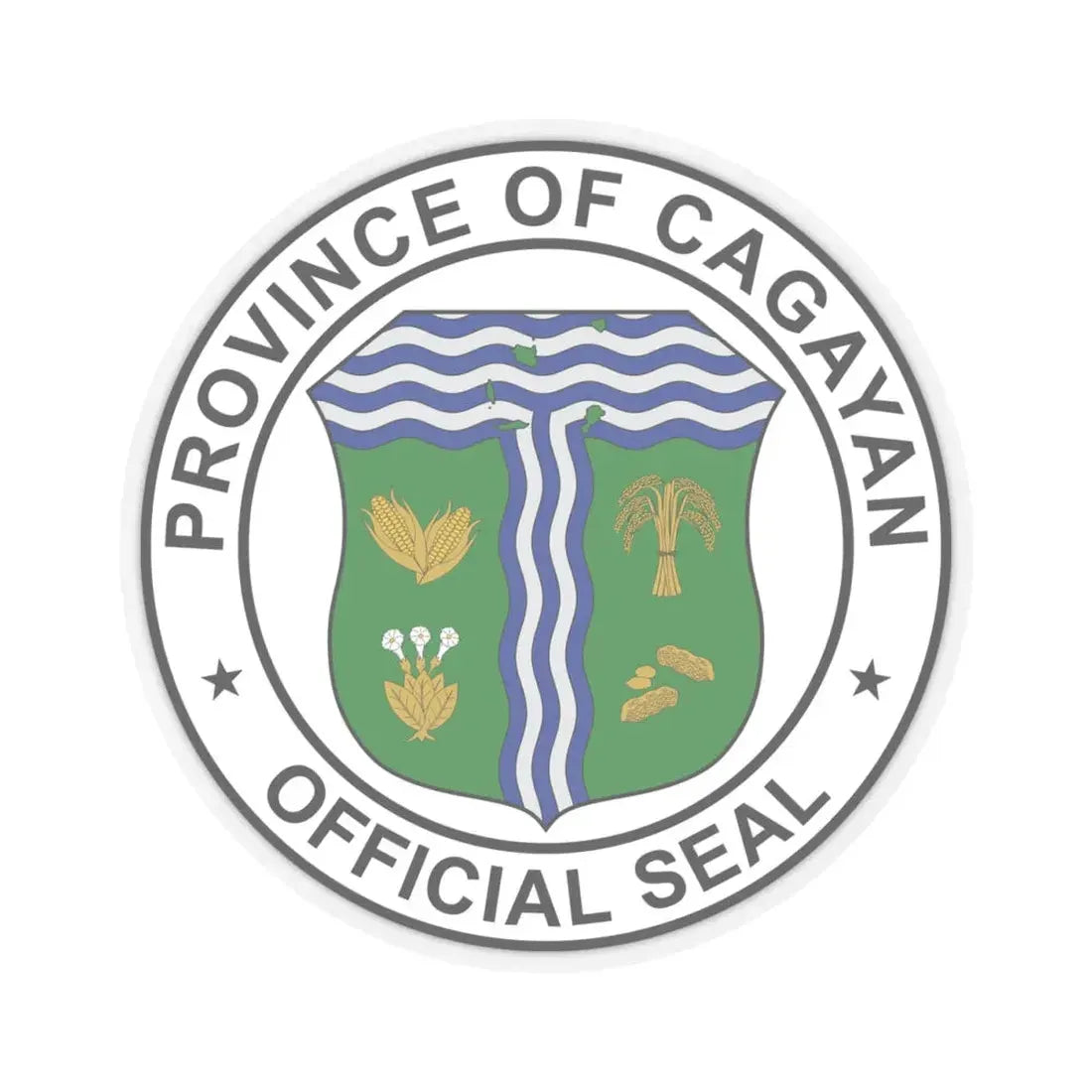 Official Seal of Cagayan (Philippines) STICKER Vinyl Kiss-Cut Decal 4 Inch Transparent - The Sticker Space