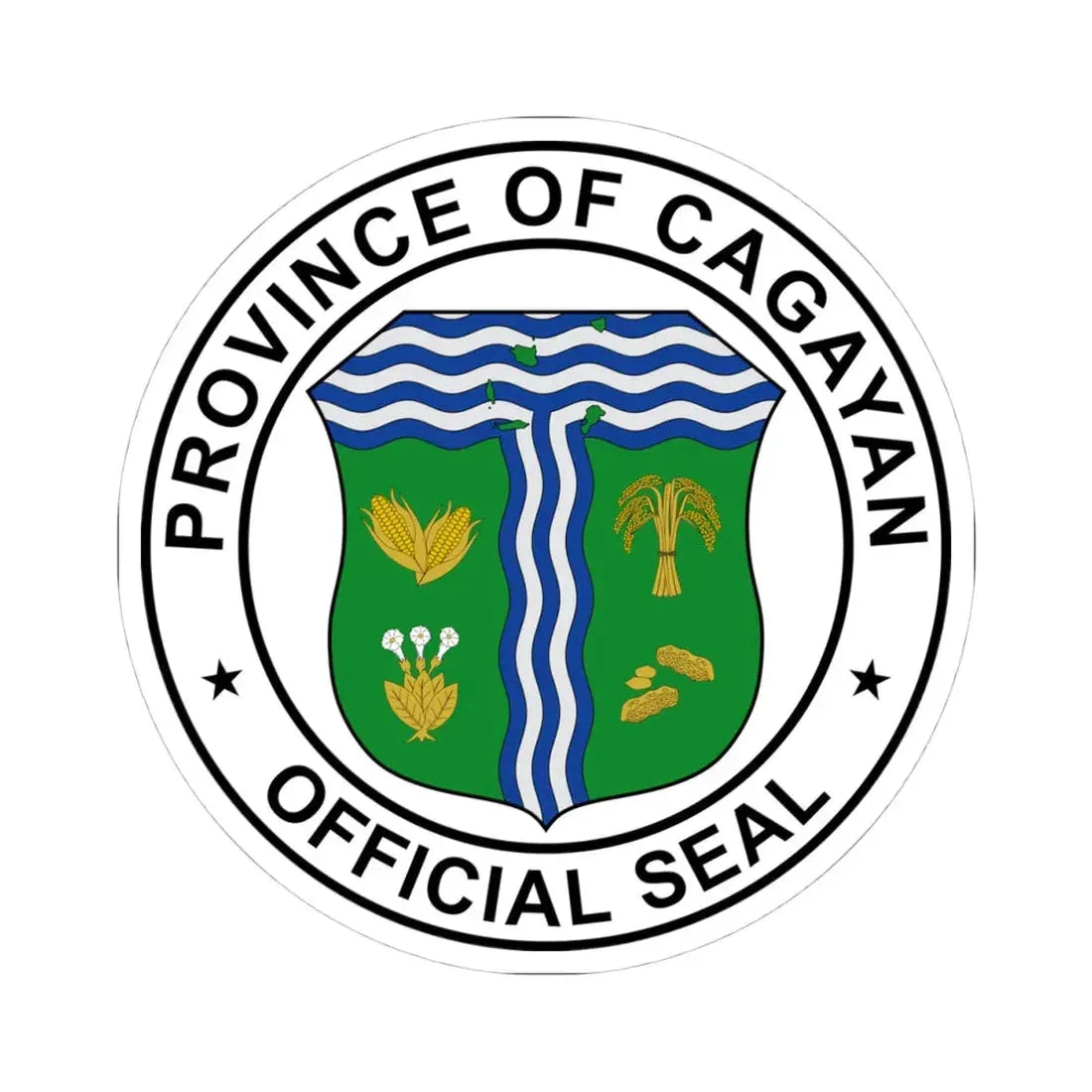 Official Seal of Cagayan (Philippines) STICKER Vinyl Kiss-Cut Decal 4 Inch White - The Sticker Space
