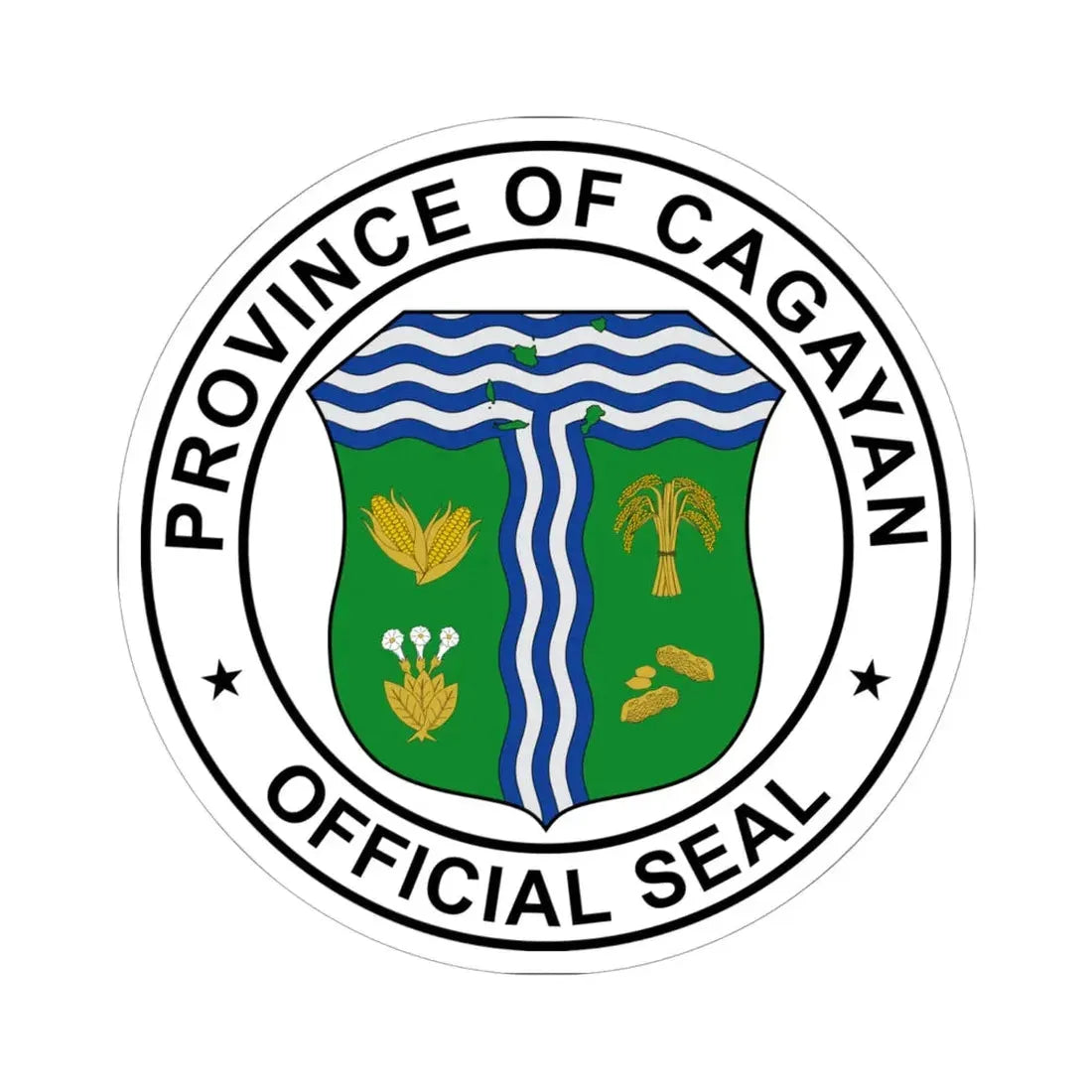 Official Seal of Cagayan (Philippines) STICKER Vinyl Kiss-Cut Decal 6 Inch White - The Sticker Space