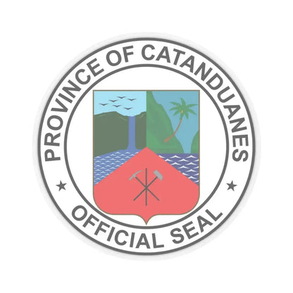 Official Seal of Catanduanes (Philippines) STICKER Vinyl Kiss-Cut Decal 4 Inch Transparent - The Sticker Space