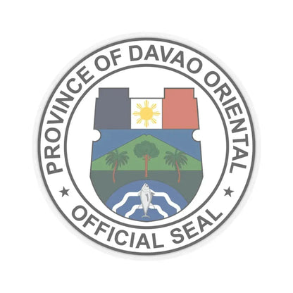 Official Seal of Davao Oriental (Philippines) STICKER Vinyl Kiss-Cut Decal 6 Inch Transparent - The Sticker Space