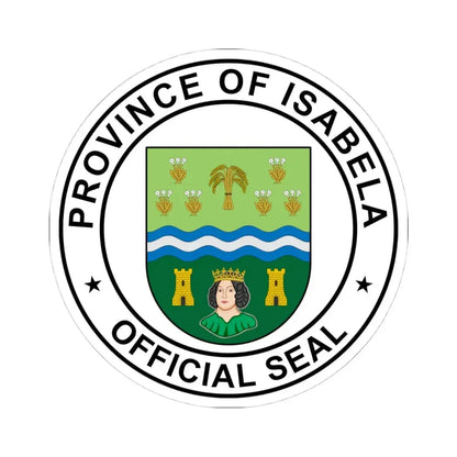 Official Seal of Isabela (Philippines) STICKER Vinyl Kiss-Cut Decal 4 Inch White - The Sticker Space