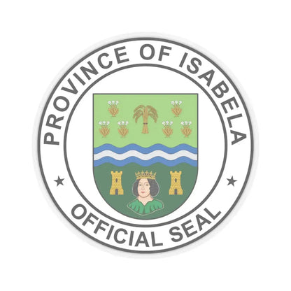 Official Seal of Isabela (Philippines) STICKER Vinyl Kiss-Cut Decal 6 Inch Transparent - The Sticker Space