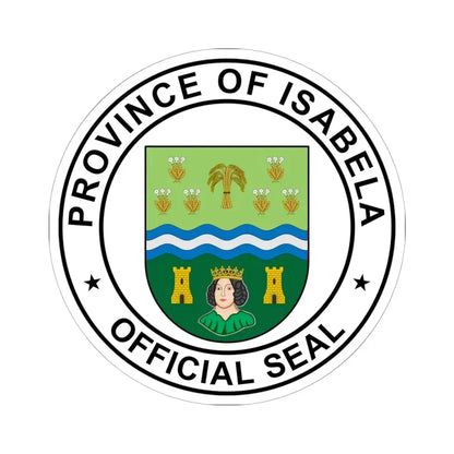 Official Seal of Isabela (Philippines) STICKER Vinyl Kiss-Cut Decal 6 Inch White - The Sticker Space