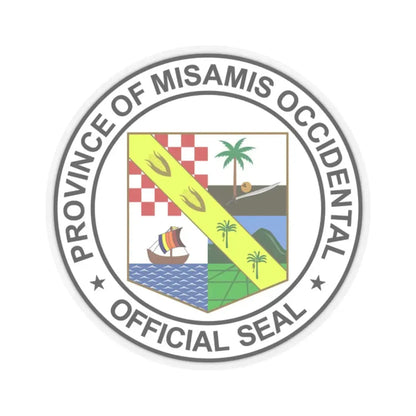 Official Seal of Misamis Occidental (Philippines) STICKER Vinyl Kiss-Cut Decal 2 Inch Transparent - The Sticker Space