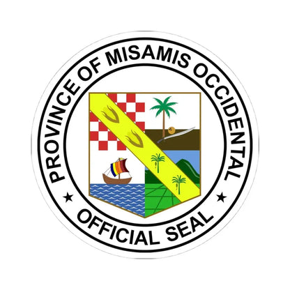 Official Seal of Misamis Occidental (Philippines) STICKER Vinyl Kiss-Cut Decal 4 Inch White - The Sticker Space