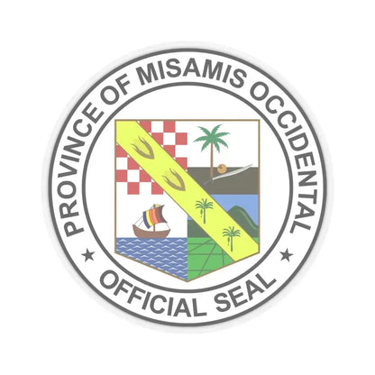 Official Seal of Misamis Occidental (Philippines) STICKER Vinyl Kiss-Cut Decal 6 Inch Transparent - The Sticker Space