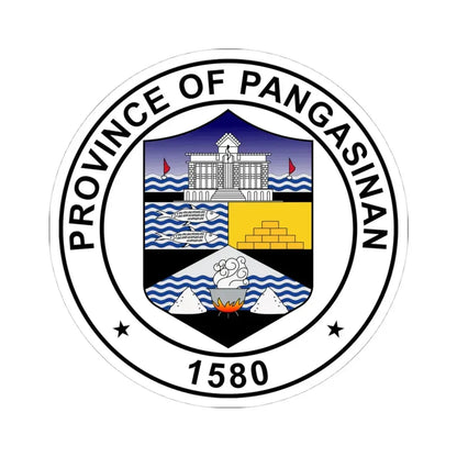 Official Seal of Pangasinan (Philippines) STICKER Vinyl Kiss-Cut Decal 4 Inch White - The Sticker Space